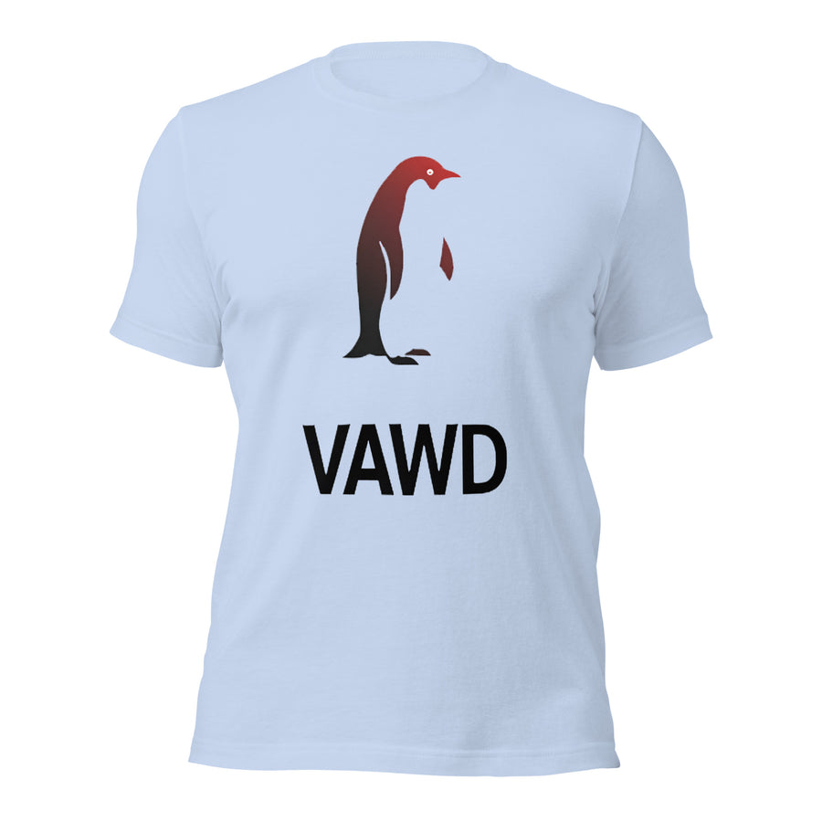 Penguin Artistry on Minimalist Unisex T-Shirt