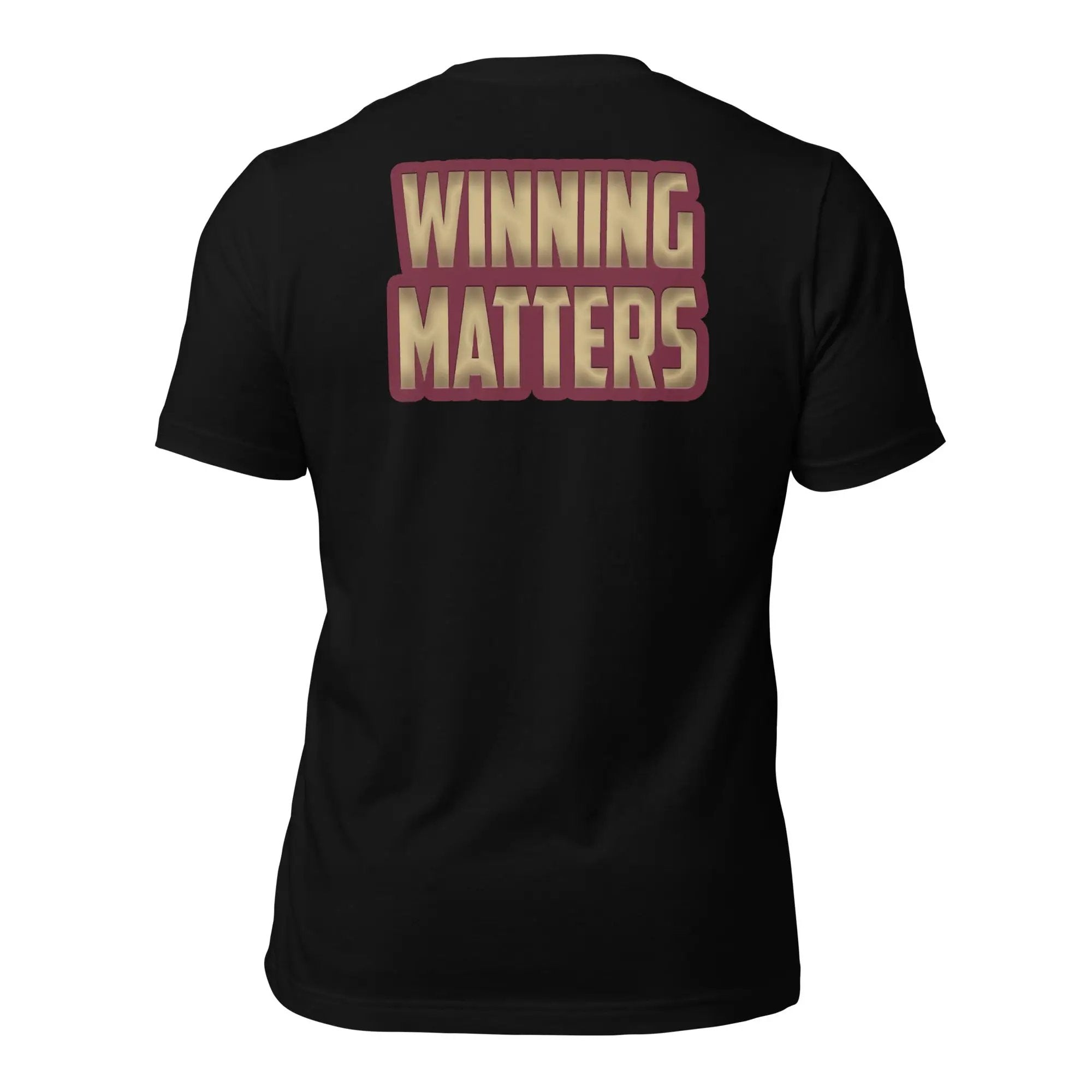 Winning matters Unisex t-shirt (BACK)