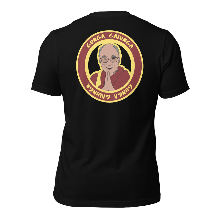 The Dali Lama Himself Unisex t-shirt (BACK)