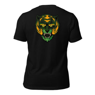 MOTU Inspired Green and Orange Tiger Unisex t-shirt (BACK)