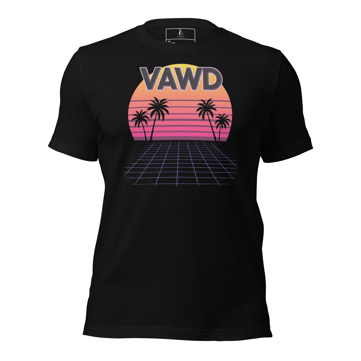 Retro Sunset Grid Unisex t-shirt