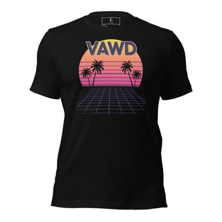 Retro Sunset Grid Unisex t-shirt