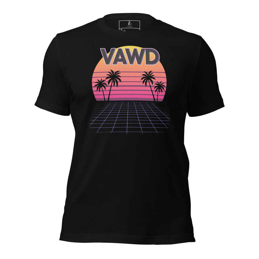 Retro Sunset Grid Unisex t-shirt
