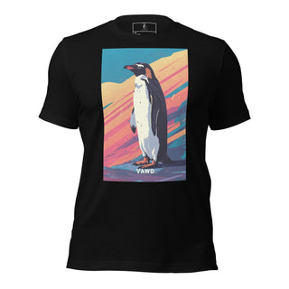 Sunset Penguin Tee – Vibrant Indie Rock Inspired Graphic T-Shirt