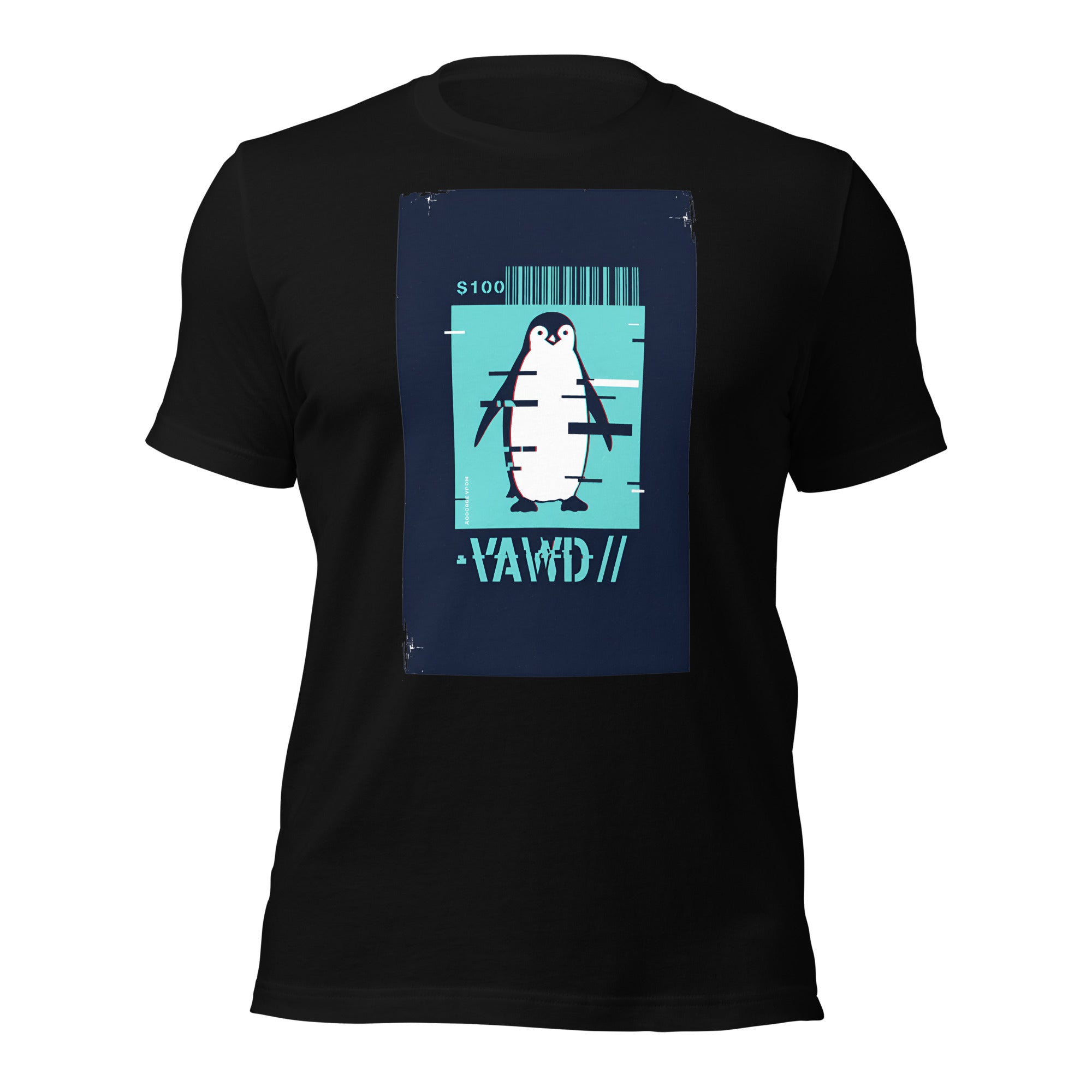 Glitch Penguin Unisex t-shirt
