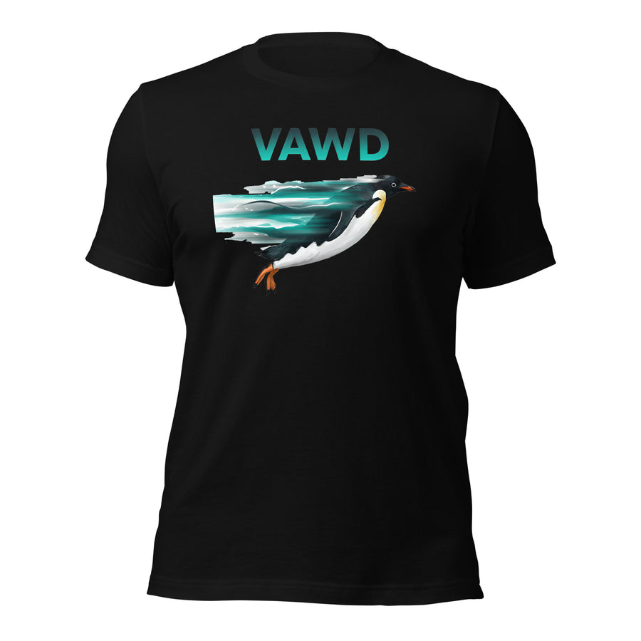 Unisex Dynamic Penguin T-shirt for Active Style