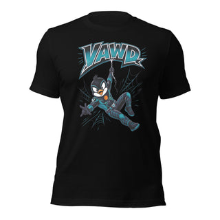 Web-Swinging Penguin Design Unisex T-Shirt for All Ages