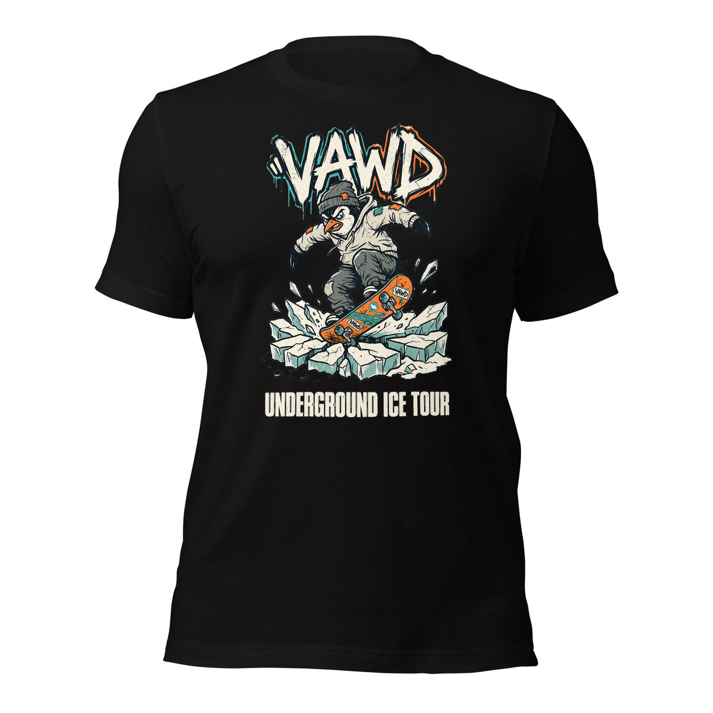 Underground Ice Tour Penguin T-Shirt for Streetwear