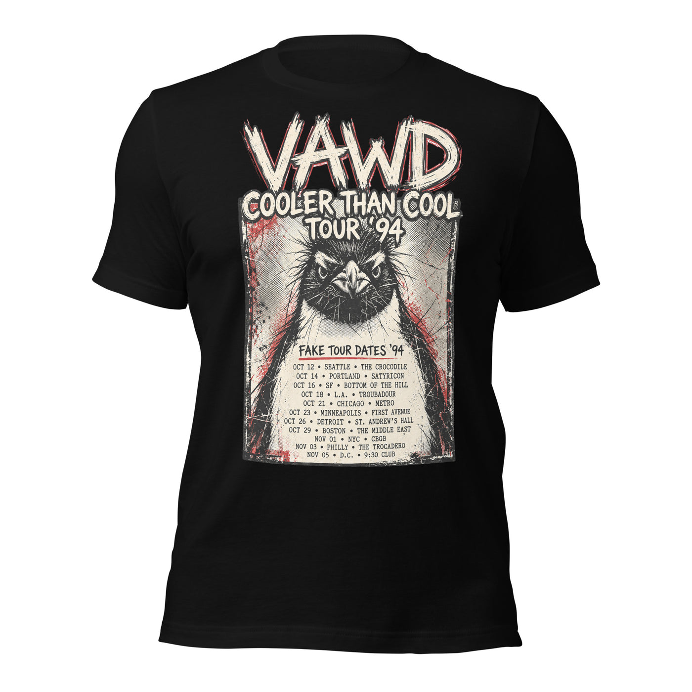 Cooler Than Cool Tour ’94 Penguin Graphic T-Shirt