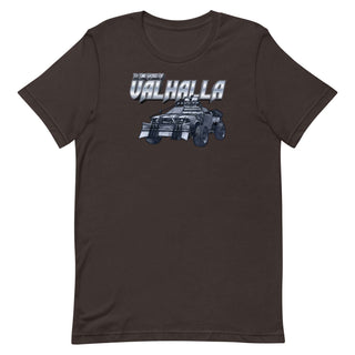 a brown t - shirt with an image of a car on it