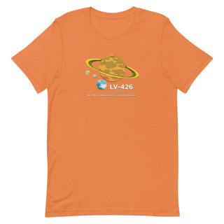 an orange t - shirt with the nasa logo on it