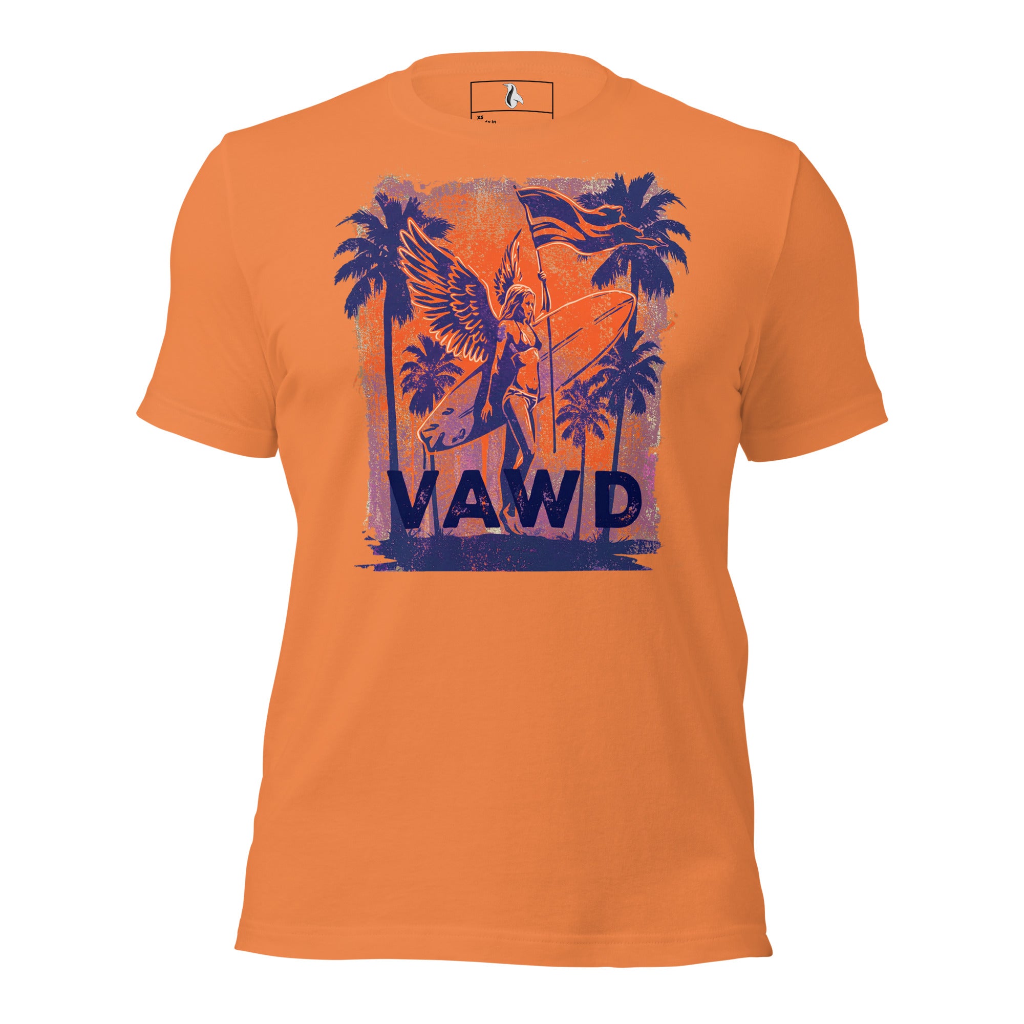 VAWD Vintage Rock & Roll Beach Tee – Retro Surf and Music-Inspired Unisex T-Shirt