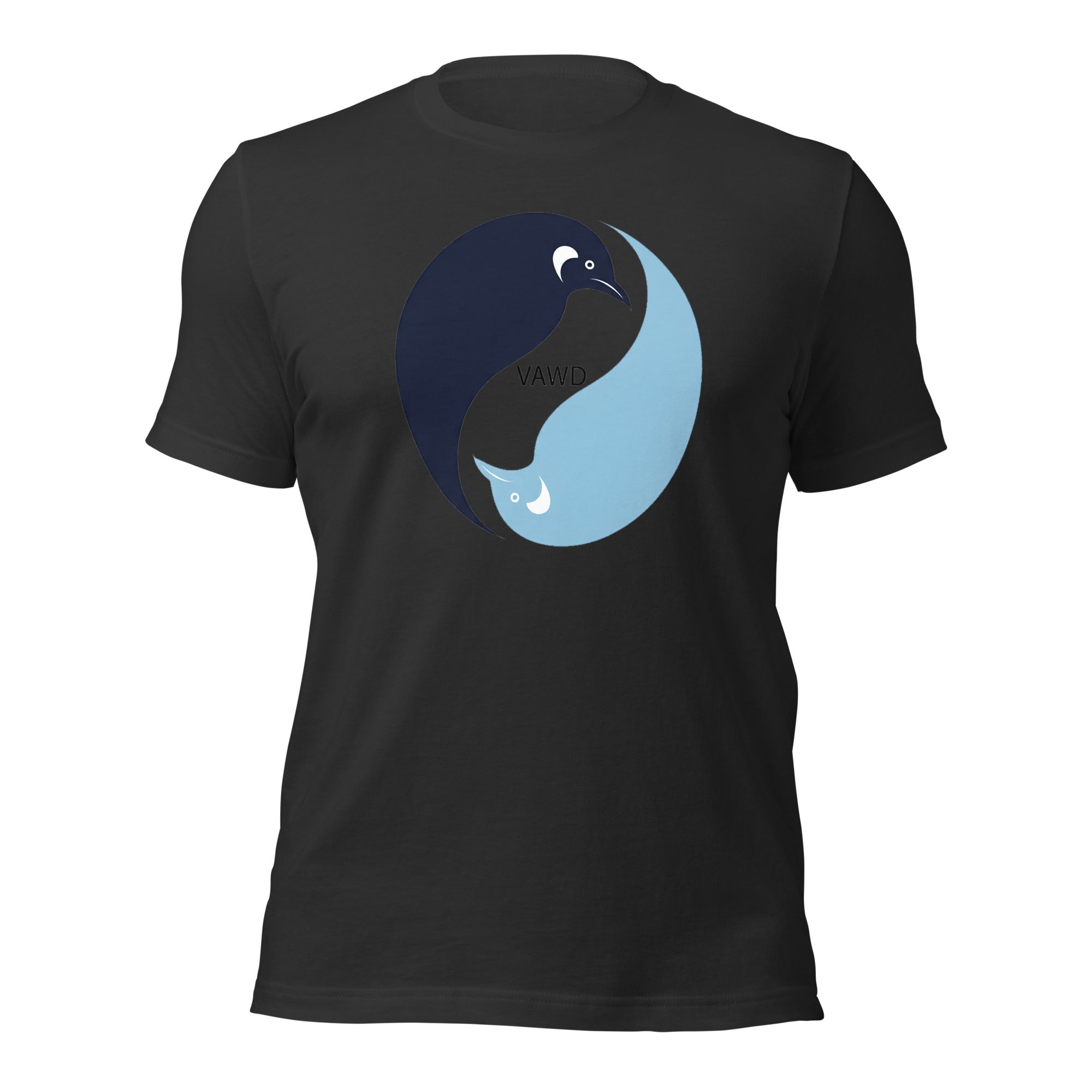 Yin Yang Penguins Unisex t-shirt