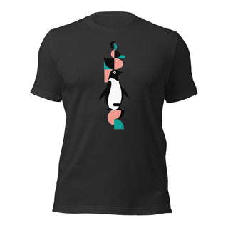 Modern Geometric Penguin Unisex T-Shirt