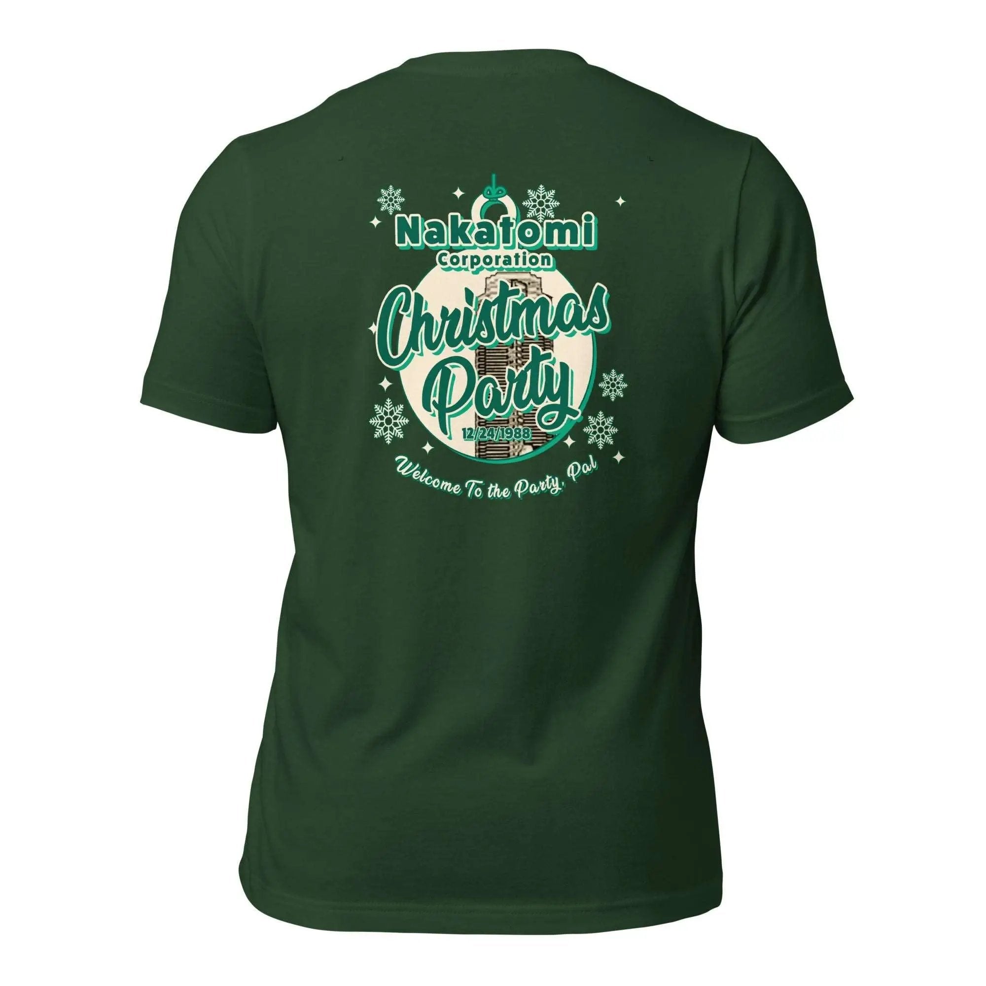 a green t - shirt with a christmas message on it