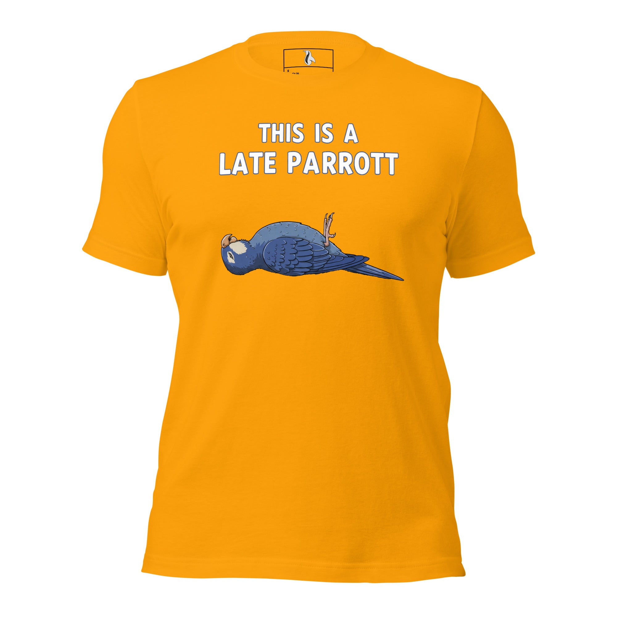 This Is a Late Parrot T-Shirt – Funny Monty Python Dead Parrot Sketch Inspired Tee