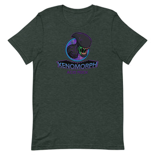 a green t - shirt with the words xenomorph on it