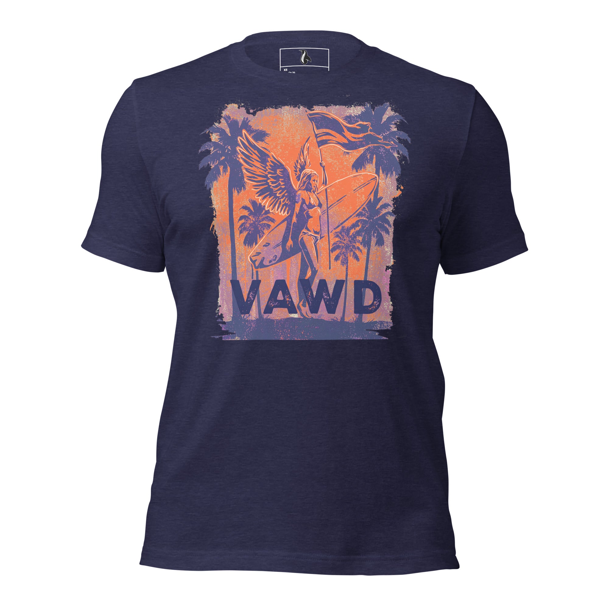VAWD Vintage Rock & Roll Beach Tee – Retro Surf and Music-Inspired Unisex T-Shirt