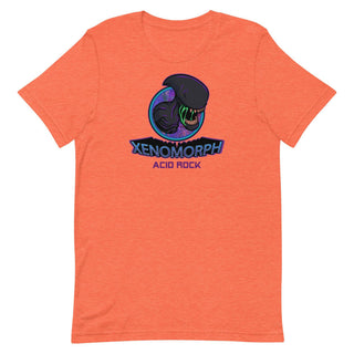 an orange t - shirt with an image of an alien on it
