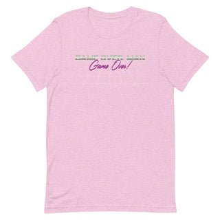 a pink t - shirt with the words come out on it