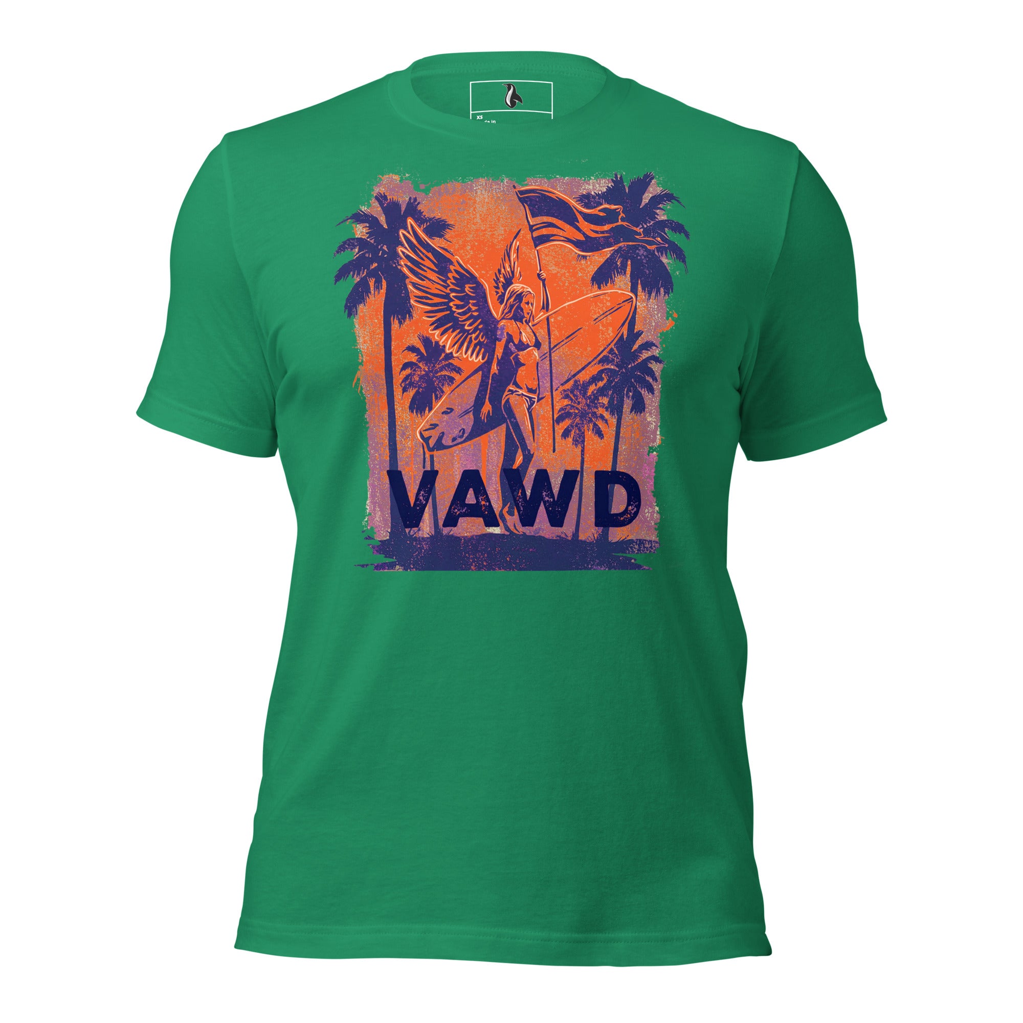 VAWD Vintage Rock & Roll Beach Tee – Retro Surf and Music-Inspired Unisex T-Shirt