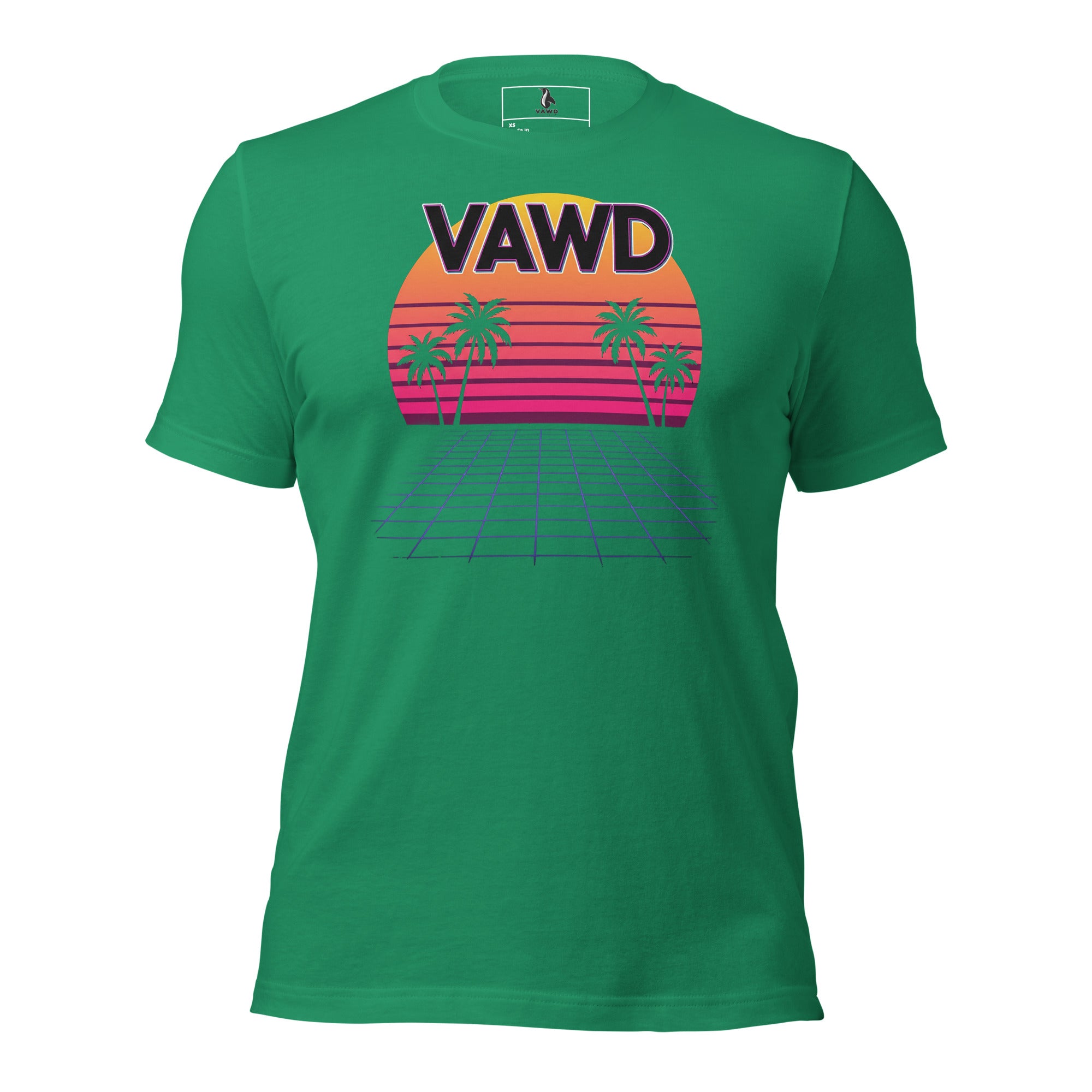 VAWDesigns Retro Sunset Grid Unisex t-shirt