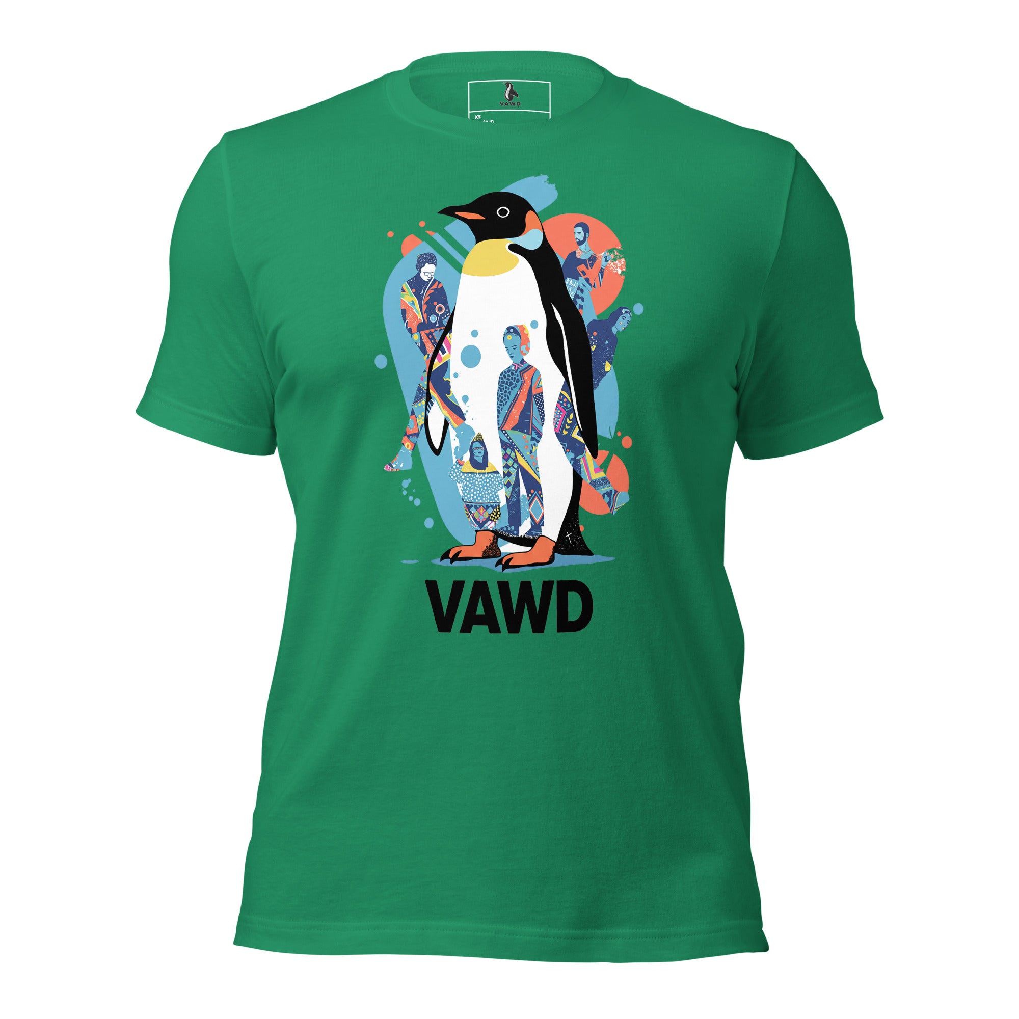 VAWD Psychedelic Penguin Tee – Colorful Indie Rock Inspired Graphic T-Shirt