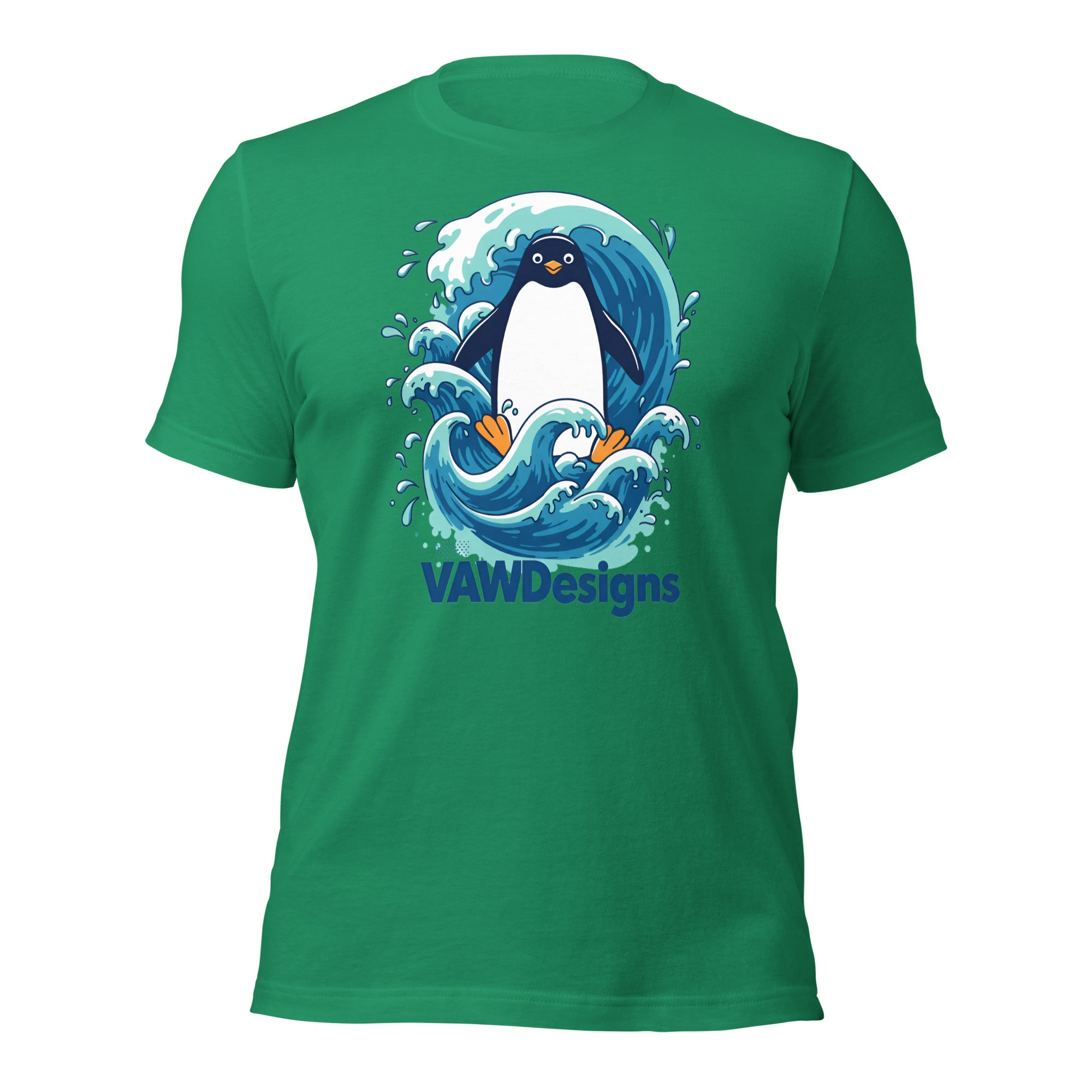 Wave Penguin Unisex t-shirt