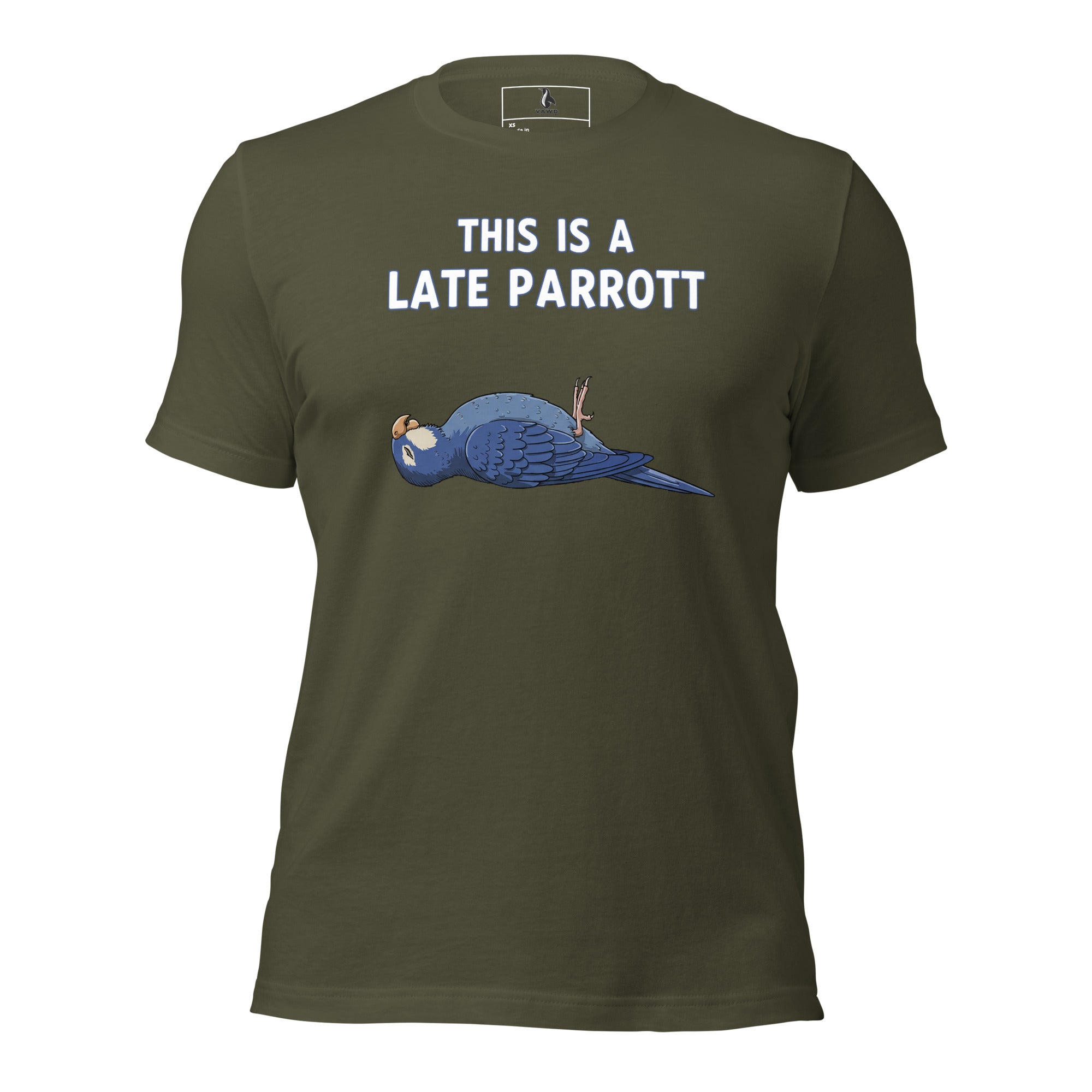 This Is a Late Parrot T-Shirt – Funny Monty Python Dead Parrot Sketch Inspired Tee