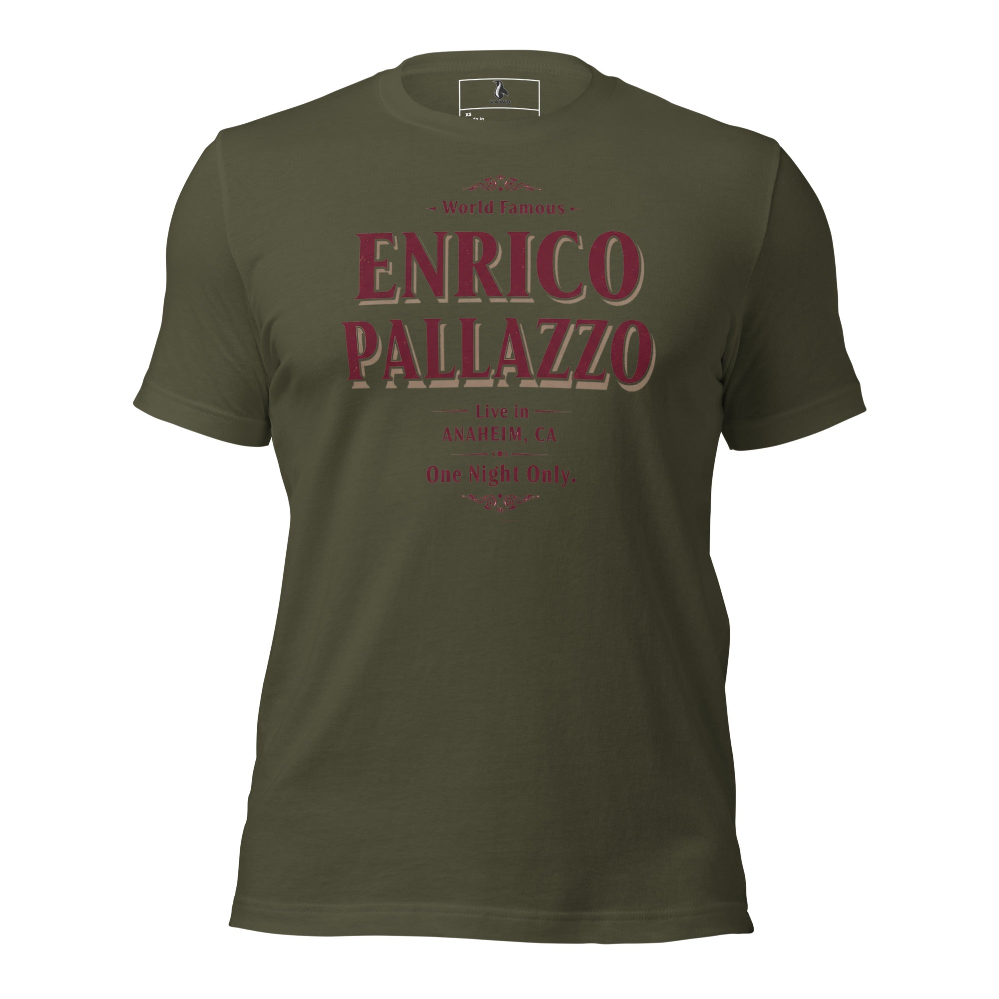 World Famous Enrico Pallazzo T-Shirt – Funny The Naked Gun Movie Inspired Graphic Tee