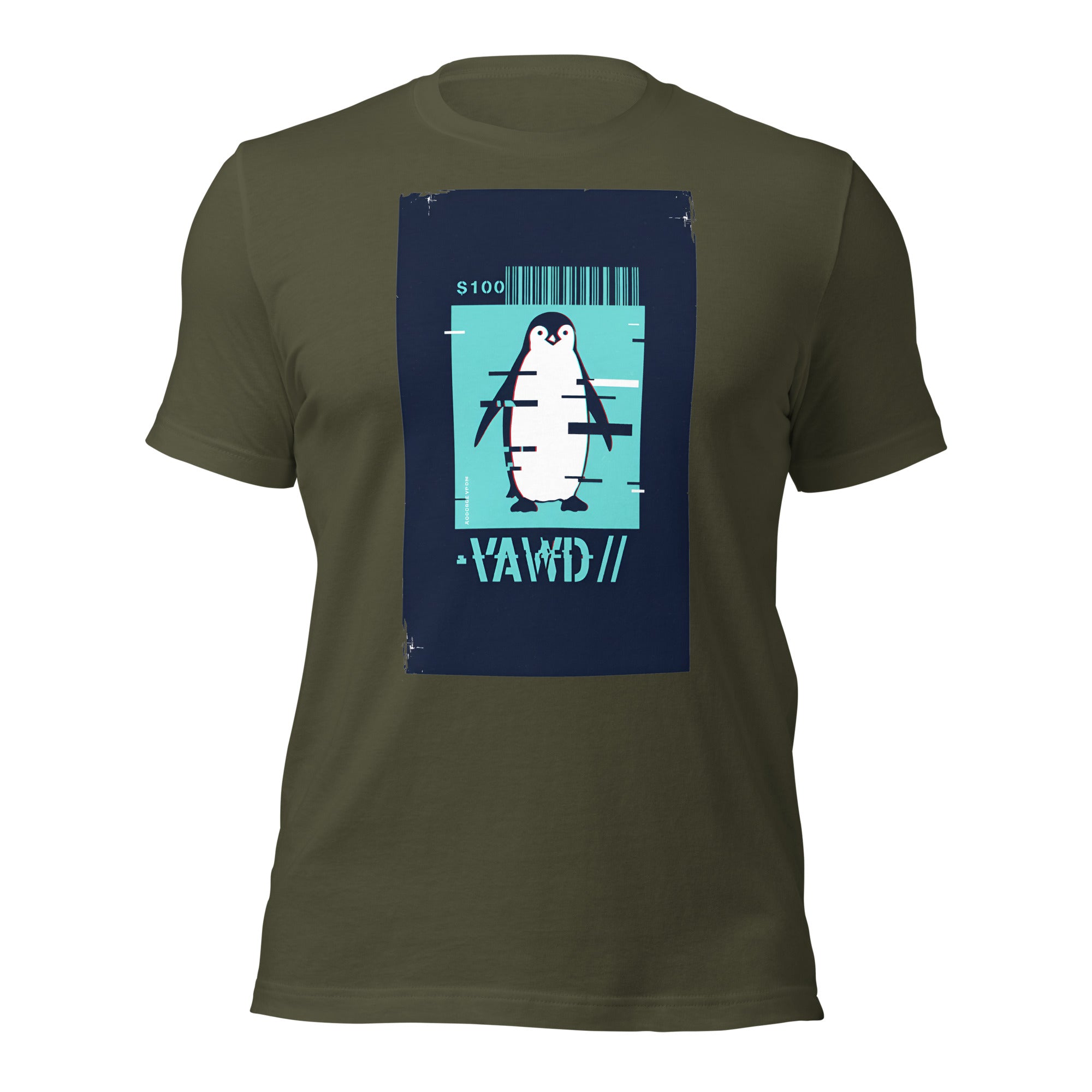 Glitch Penguin Unisex t-shirt