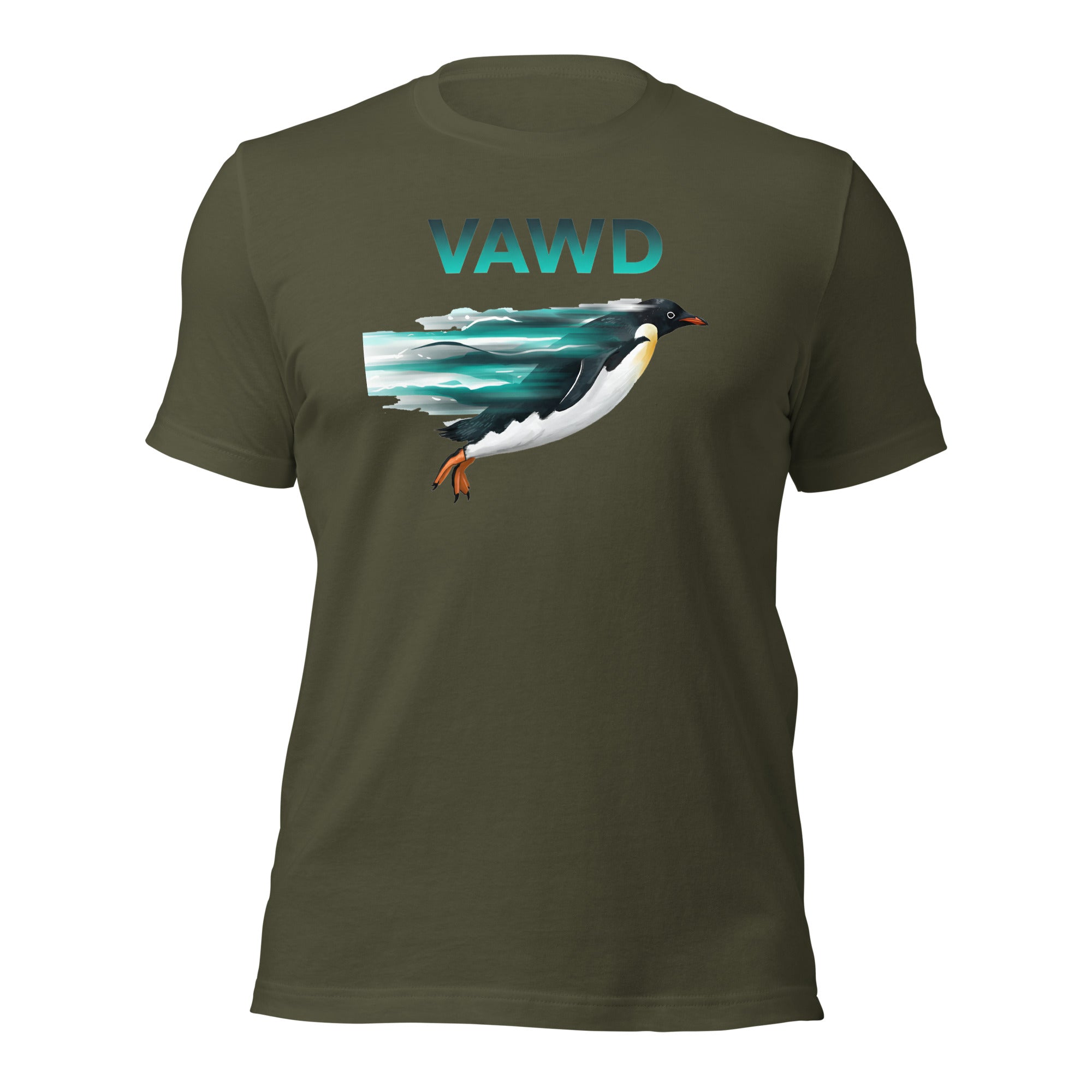 Dynamic Penguin Unisex t-shirt