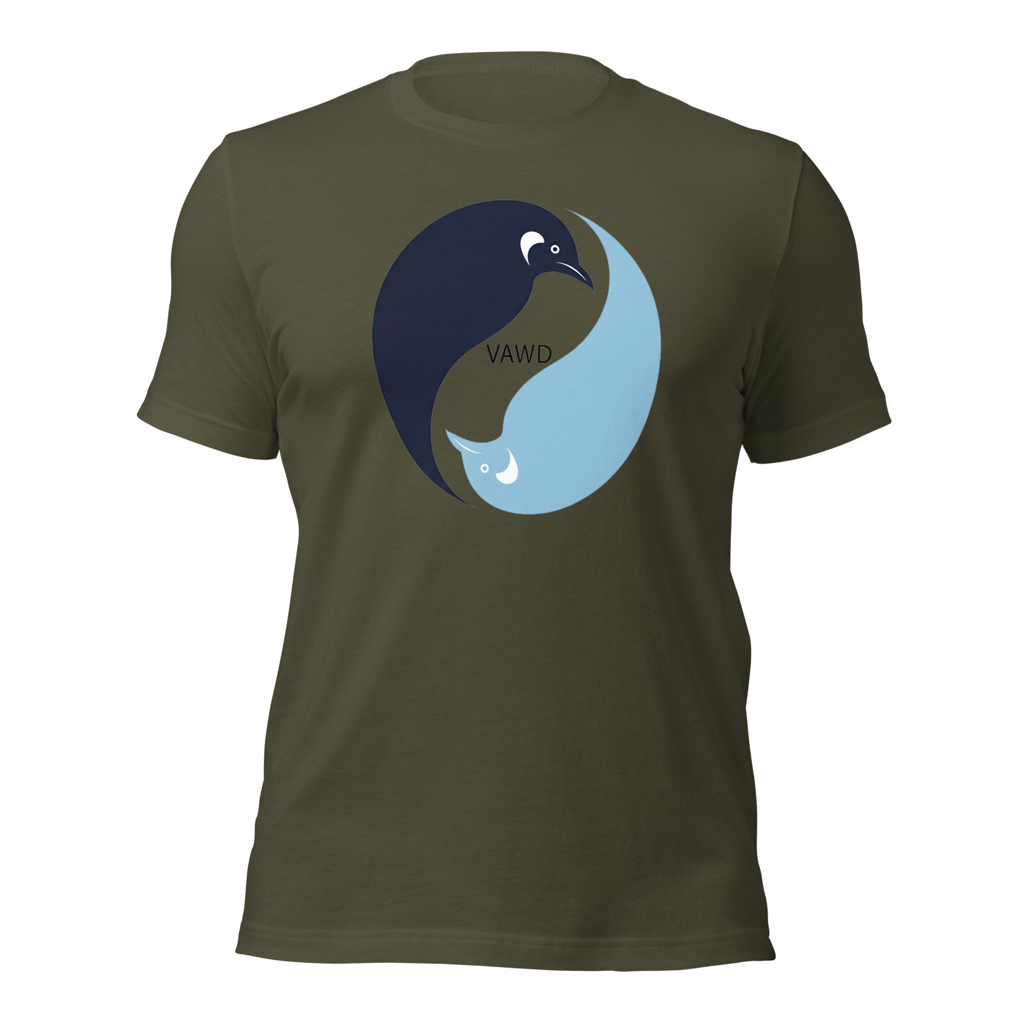 Yin Yang Penguins Unisex t-shirt