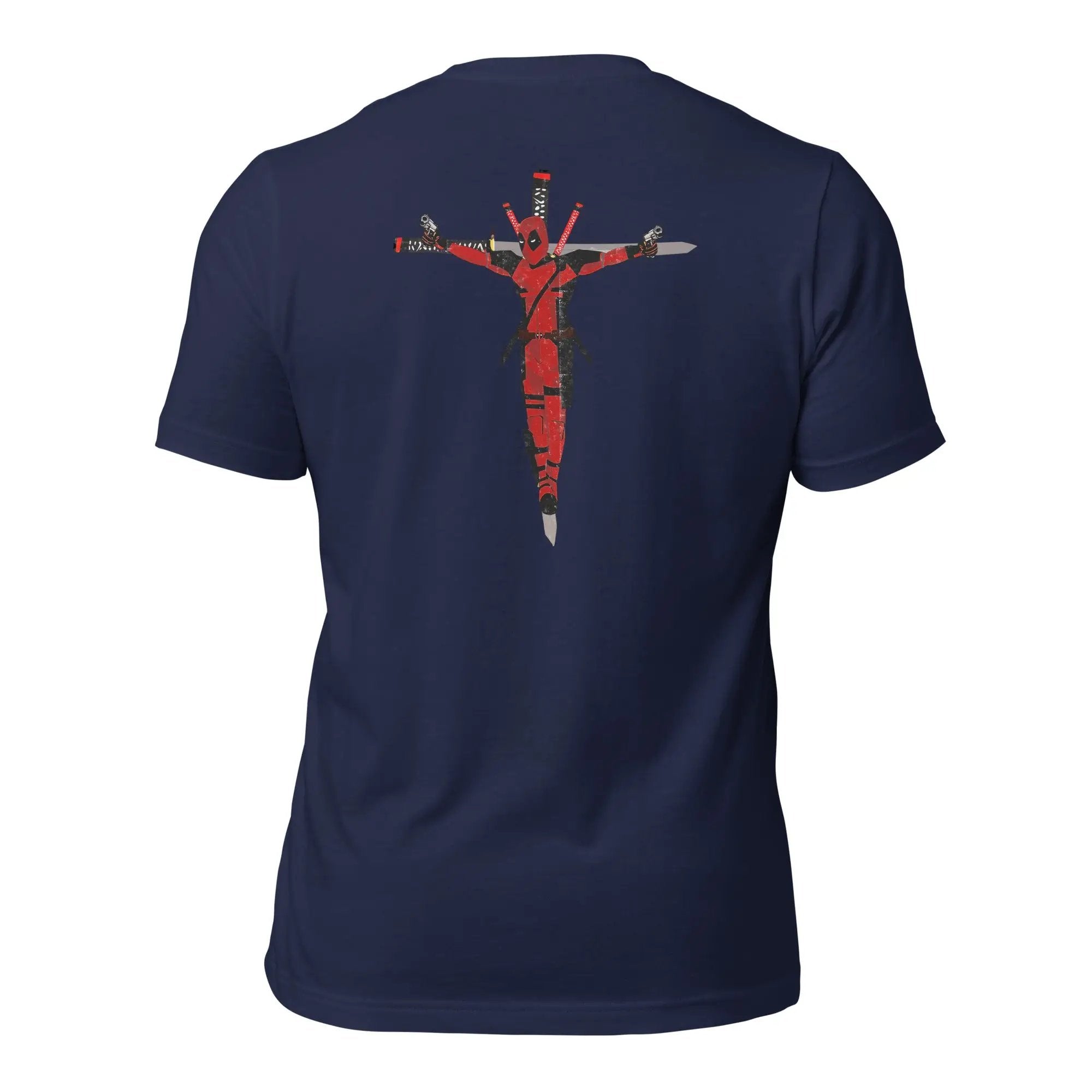 a women's t - shirt with the image of a crucifix