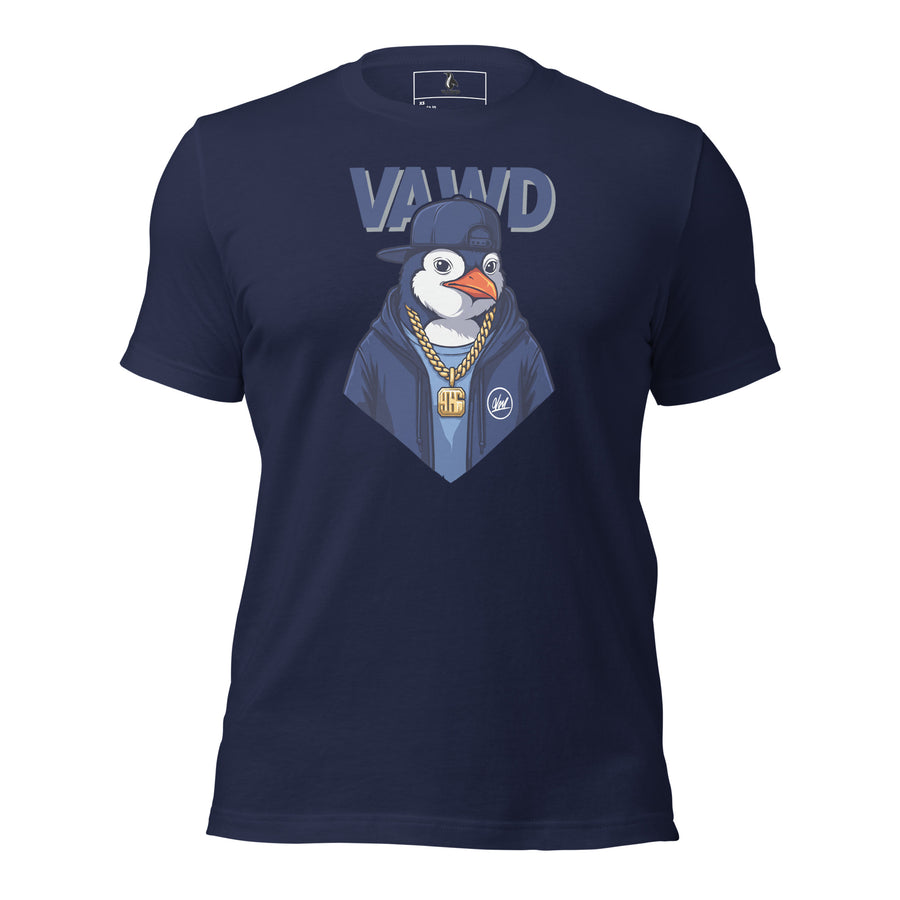 Hip-Hop Penguin Graphic Tee – Iconic Rap Legend Inspired T-Shirt