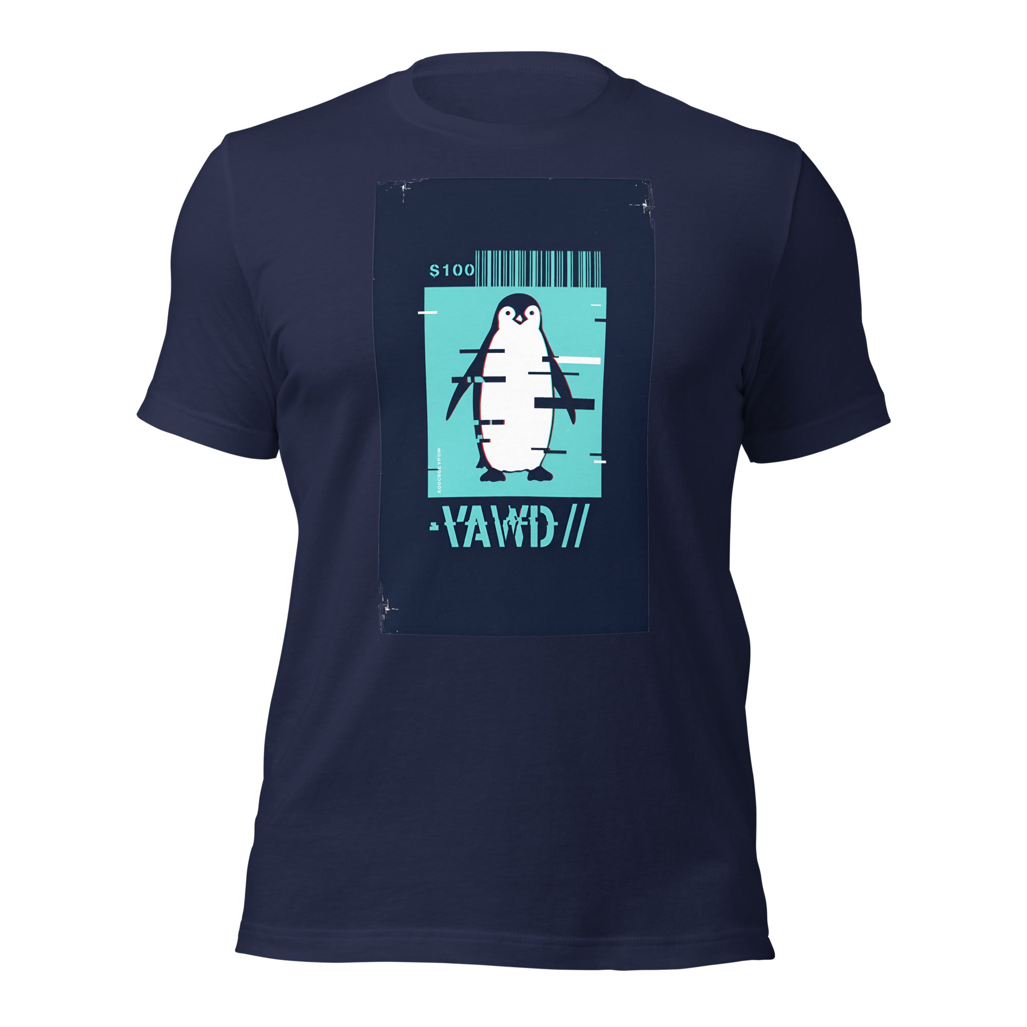 Glitch Penguin Unisex t-shirt