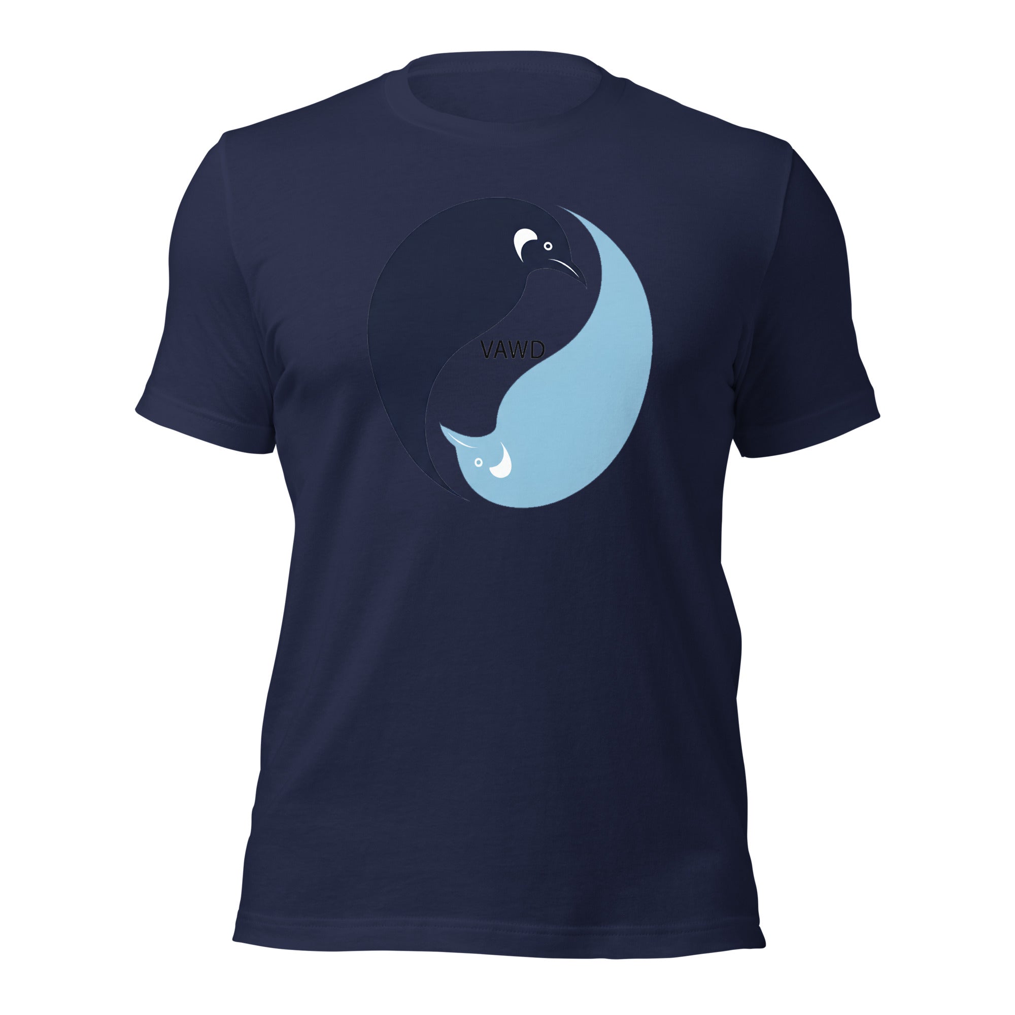 Yin Yang Penguins Unisex t-shirt