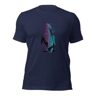Prismatic Penguin Unisex T-shirt by VAWDesigns