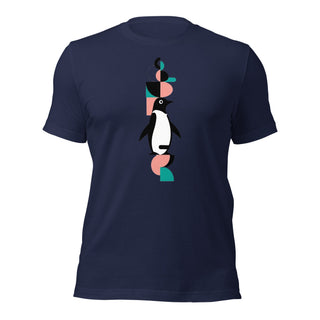Modern Geometric Penguin Unisex T-Shirt
