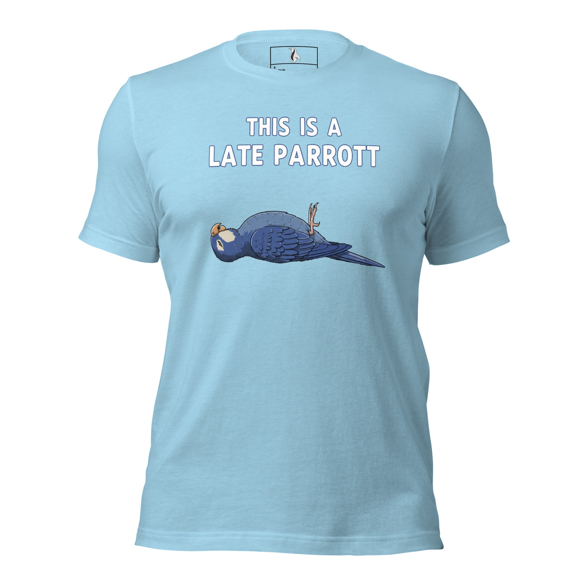 This Is a Late Parrot T-Shirt – Funny Monty Python Dead Parrot Sketch Inspired Tee