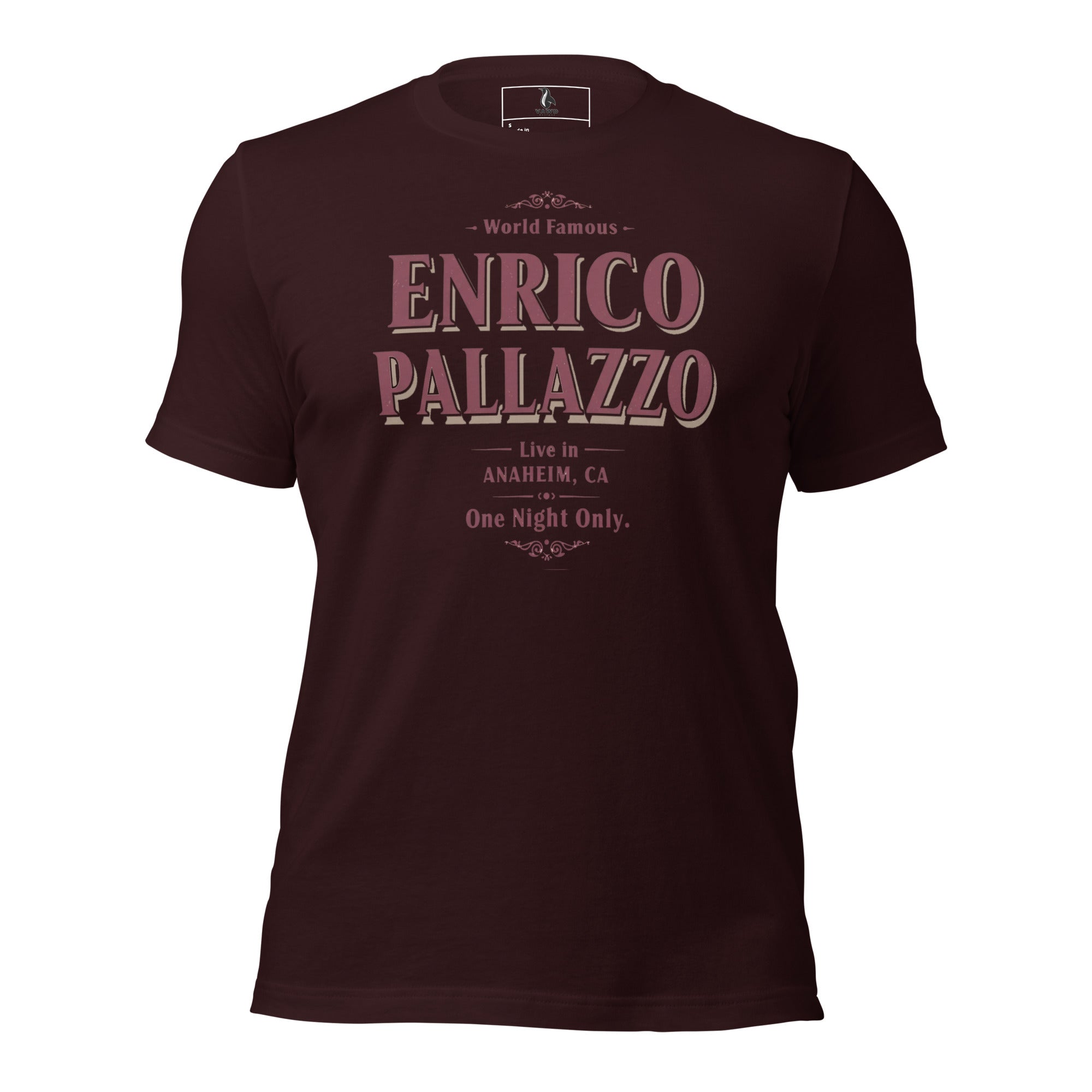 World Famous Enrico Pallazzo T-Shirt – Funny The Naked Gun Movie Inspired Graphic Tee
