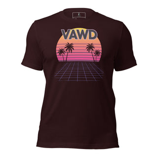 Retro Sunset Grid Unisex t-shirt