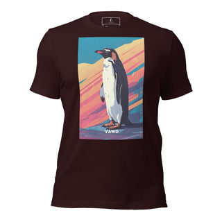 Sunset Penguin Tee – Vibrant Indie Rock Inspired Graphic T-Shirt