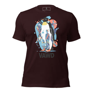 Psychedelic Penguin Tee – Colorful Indie Rock Inspired Graphic T-Shirt