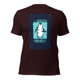 Glitch Penguin Unisex T-shirt with Digital Style