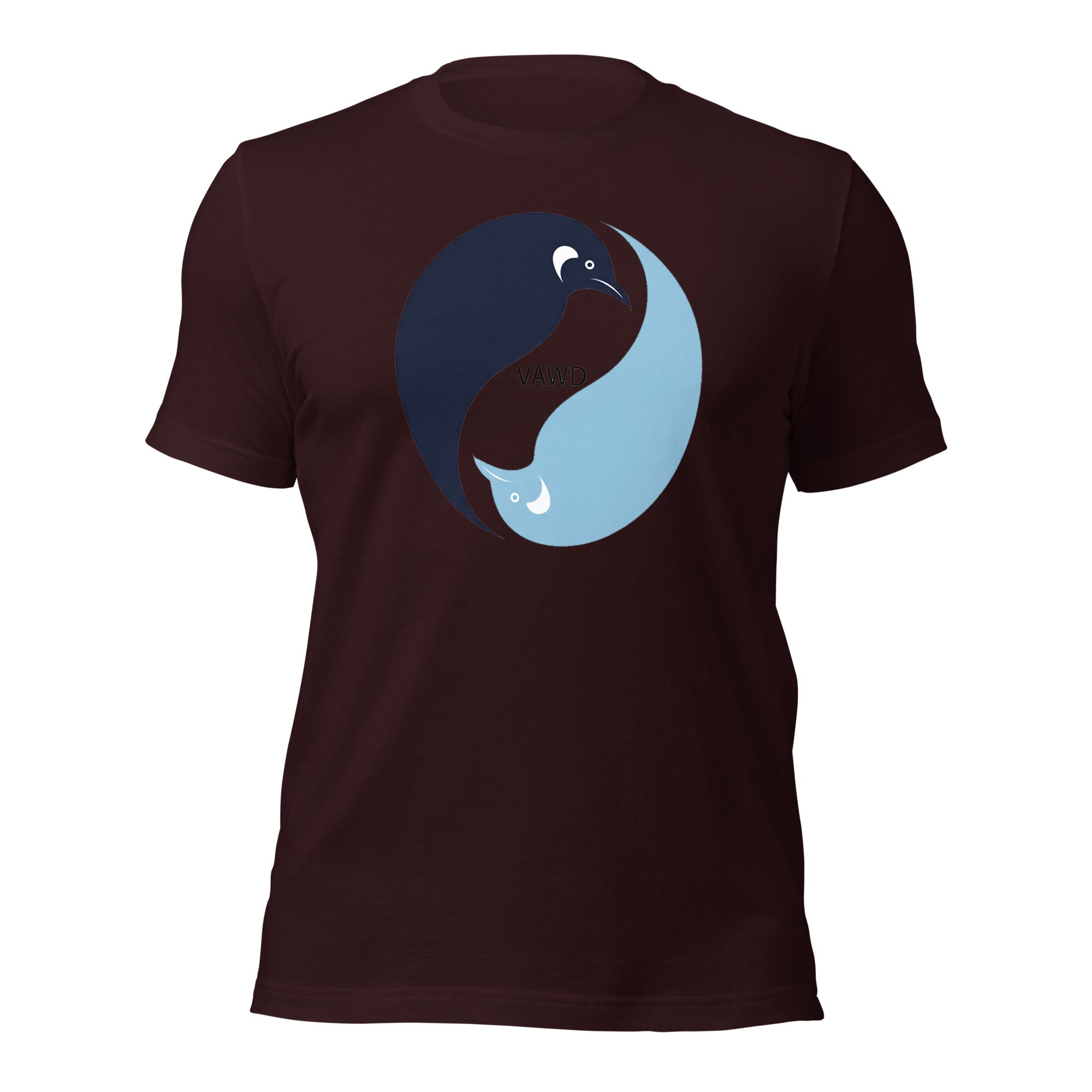 Yin Yang Penguins Unisex t-shirt