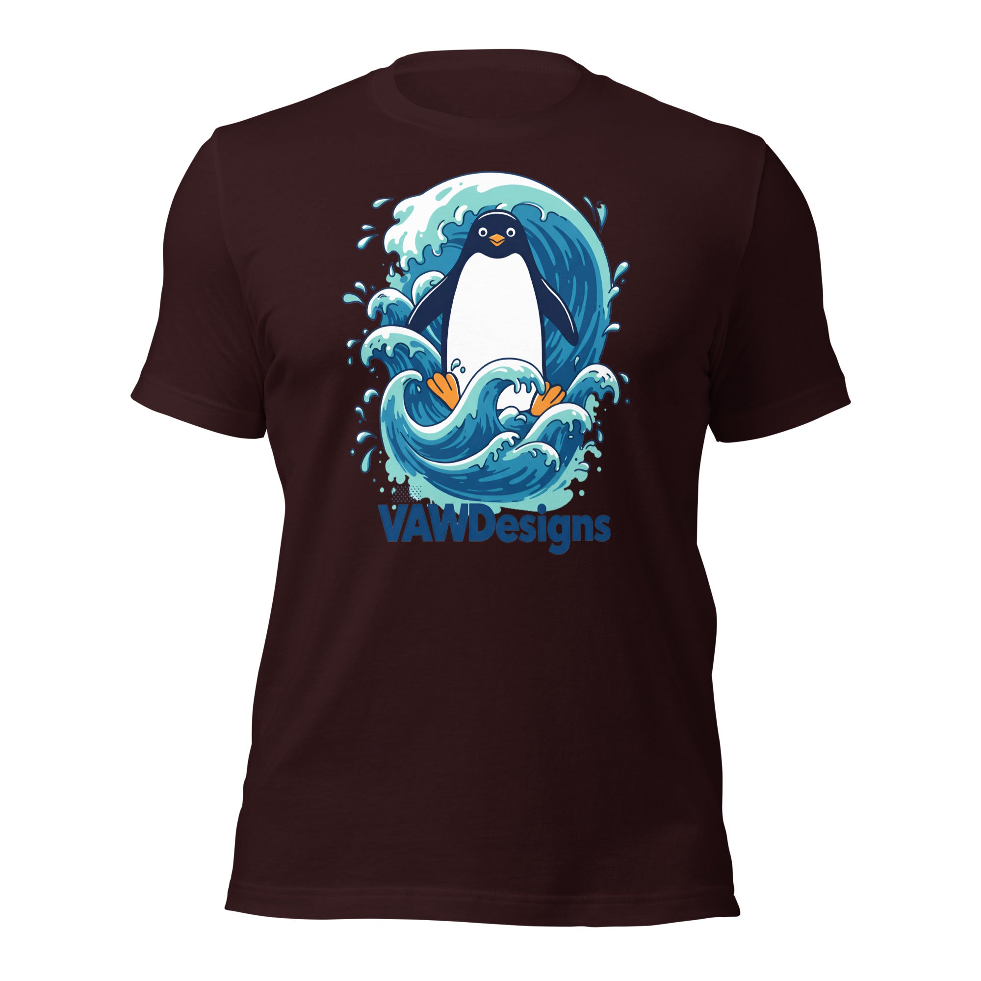 Wave Penguin Unisex t-shirt