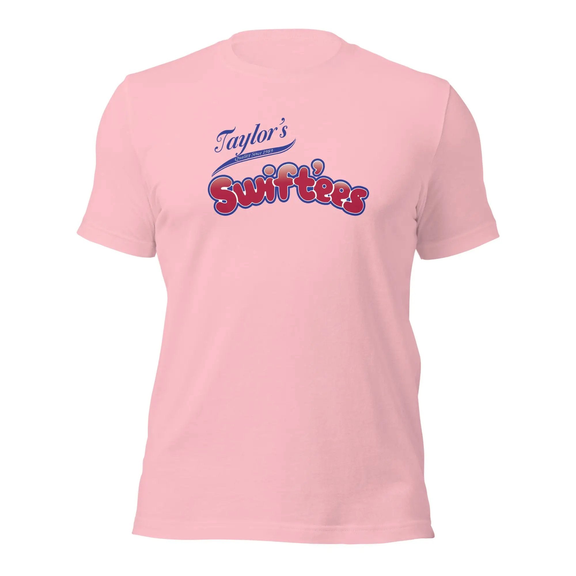 a pink shirt that says taylor's surfers
