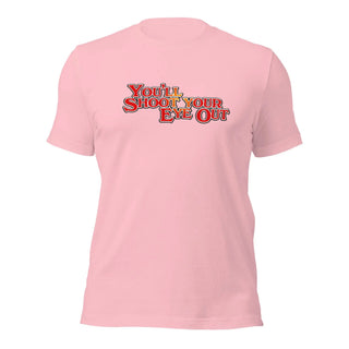 a pink t - shirt with the words you're shopping for end - out