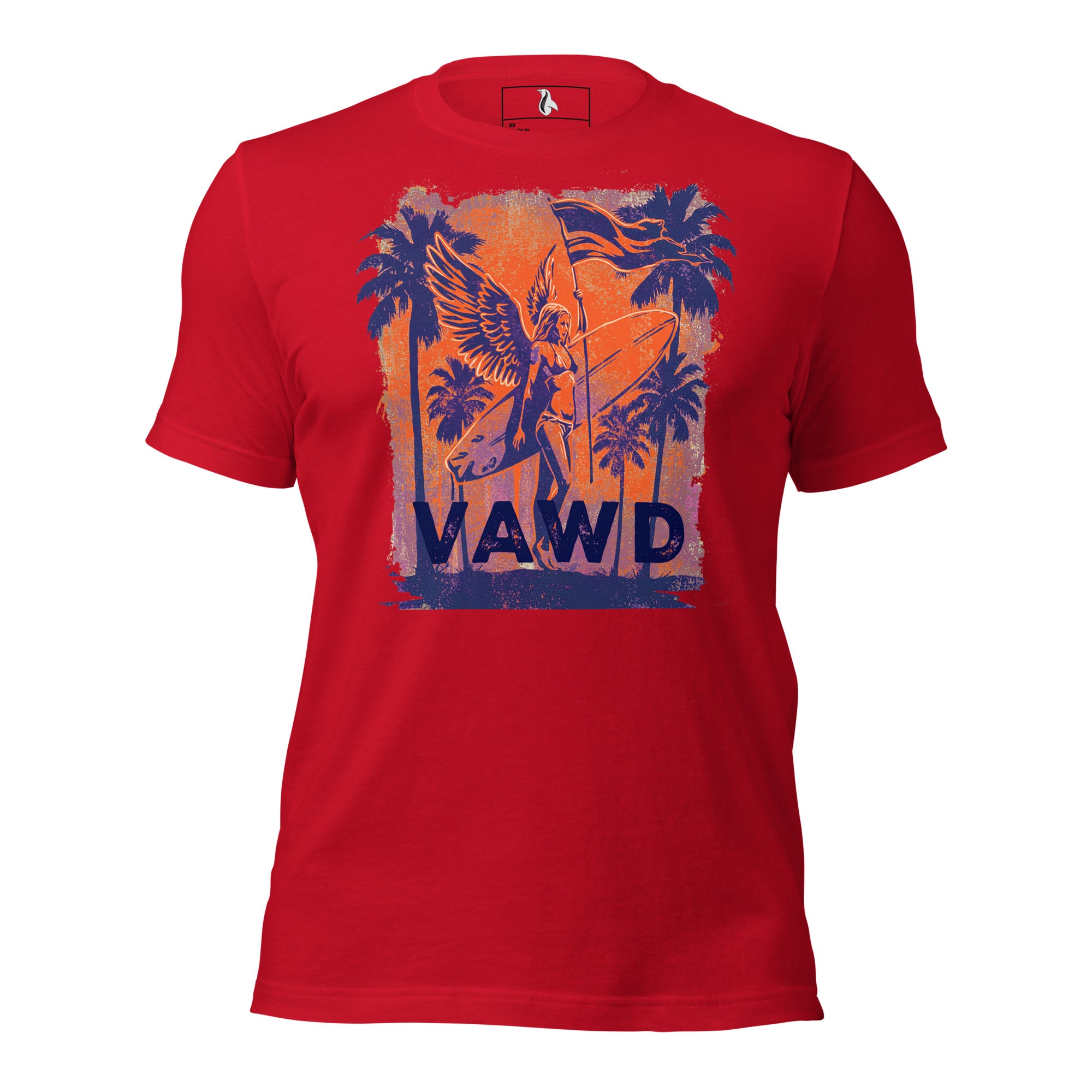 VAWD Vintage Rock & Roll Beach Tee – Retro Surf and Music-Inspired Unisex T-Shirt